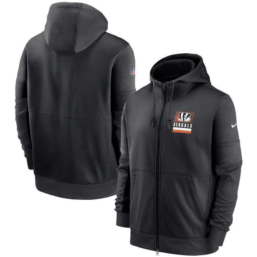 Men's Cincinnati Bengals New 2020 Nike Gray Black Fan Gear Mascot Performance Full Zip Hoodie,We sell and wholesale Men's Cincinnati Bengals New 2020 Nike Gray Black Fan Gear Mascot Performance Full Zip Hoodie on line form chian!